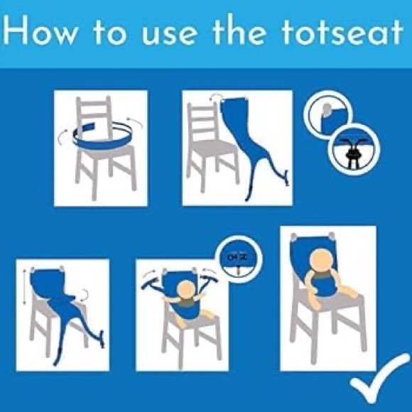 TOTSEAT Baby travel portable fabric highchair - Picture 3 of 5